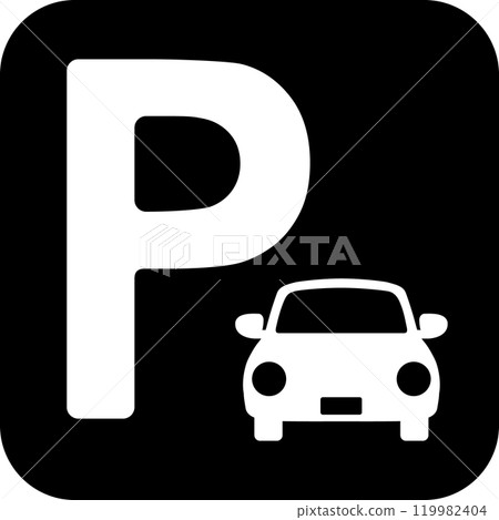 停車標誌標誌 119982404