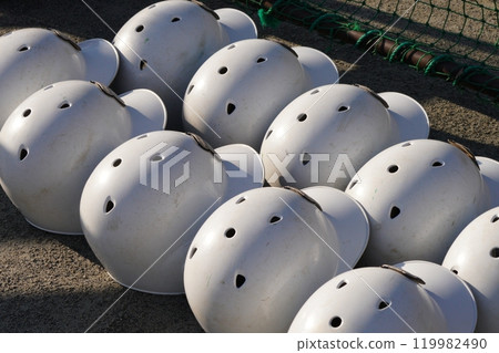 Baseball boy helmet 119982490
