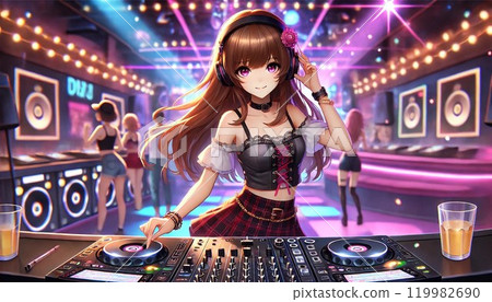 DJ girl 119982690