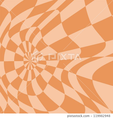 Psychedelic checkerboard poster 119982948