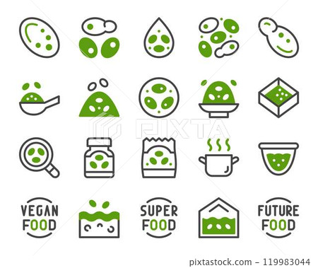 wolffia globosa two tone icon set 119983044