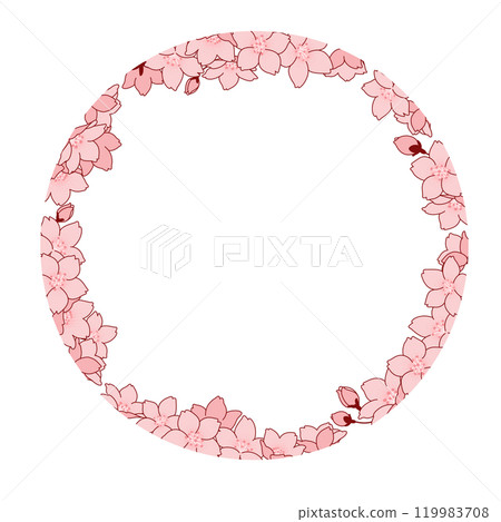 Cherry blossom vector material illustration Cherry blossom vector material illustration 119983708
