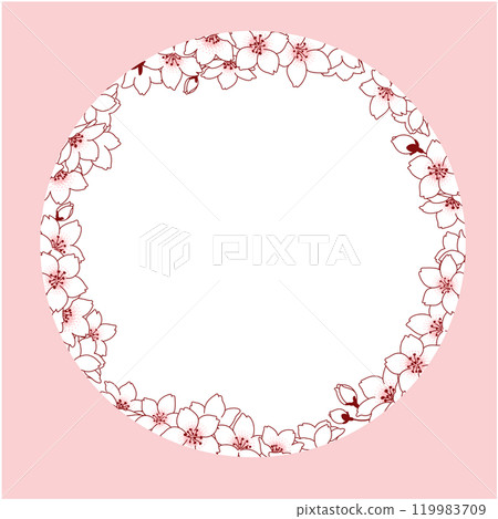 櫻花矢量素材插畫 櫻花矢量素材插畫 119983709