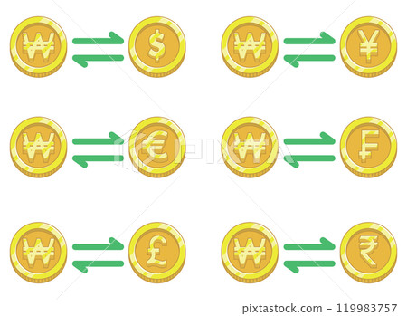 Coin International Foreign Exchange Won Korean Coin International Foreign Exchange Won Korean 119983757