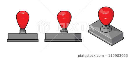 Rubber Stamp Approval Ink Polymer Seal 119983933