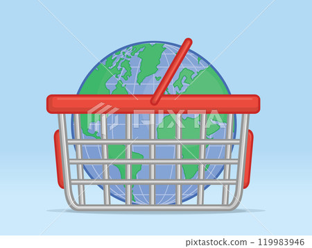 Shopping Basket World Globe International Trades 119983946