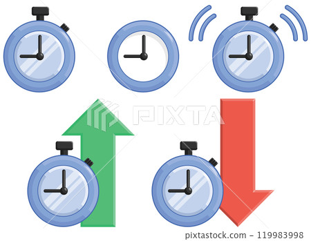 Stopwatch Alarm Duration Timer Set 119983998