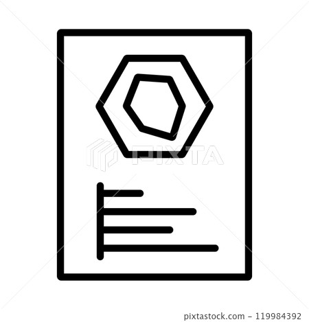 自我分析表圖示。簡單的線條畫向量圖。 自我分析表圖示。簡單的線條畫向量圖。 119984392