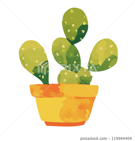 Watercolor cactus illustration Watercolor cactus illustration 119984409