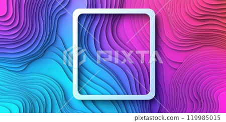 D Paper Cut Layered Background with Space for Text 119985015