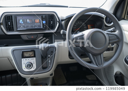 Driver's seat of a car (compact car) 119985049