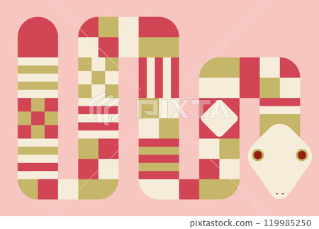 新年賀卡新年素材蛇年模板無文字 新年賀卡新年素材蛇年模板無文字 119985250