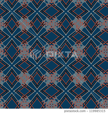 Textile motif seamless pattern. Lux fabric design textile swatch ladies dress, man shirt all over print block.  119985315