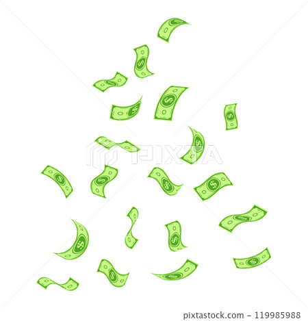Dollar Money Vector Illustration. Dollar Bill note money. us dollar currency Dollar Money Vector Illustration. Dollar Bill note money. us dollar currency 119985988