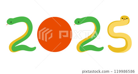 2025蛇年新年素材 119986586