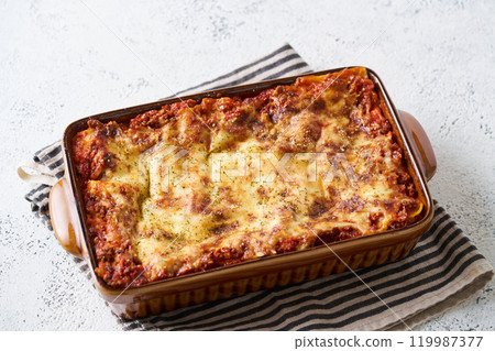 Burnt lasagna Burnt lasagna 119987377