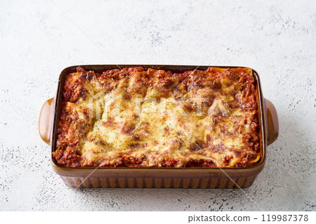 Burnt lasagna Burnt lasagna 119987378