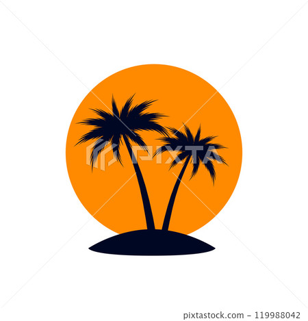 Tropical Palm Tree 119988042