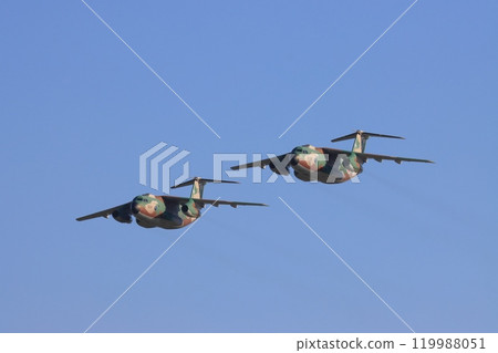 C-1 transport aircraft formation flight 119988051
