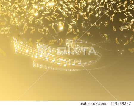 風景與音符和音符 119989287