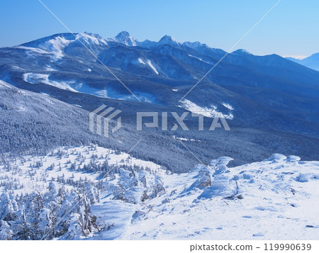 The Southern Yatsugatake Mountain Range as seen from the Northern Yatsugatake Mountains and the Northern Yokodake Mountains The Southern Yatsugatake Mountain Range as seen from the Northern Yatsugatake Mountains and the Northern Yokodake Mountains 119990639