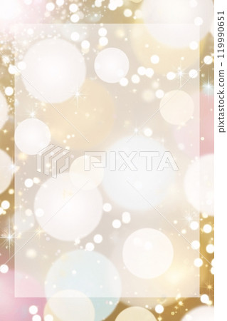 Gold glitter background texture (vertical) - with frame 119990651