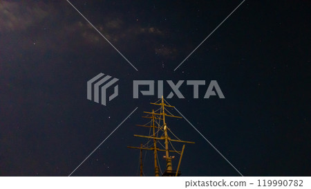 Big sailing ship and Orion 119990782