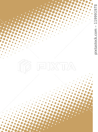 Halftone vertical diagonal frame vector brown 119991978