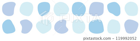 Shapes Blue Light Blue Set Simple Abstract Shapes Shapes Blue Light Blue Set Simple Abstract Shapes 119992052