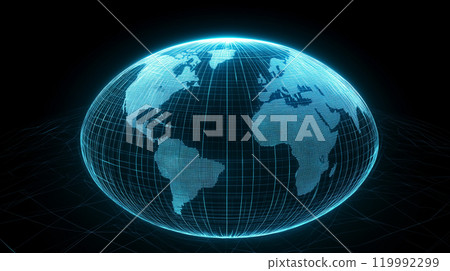 Digitally rendered glow of the Earth 119992299