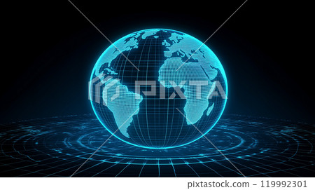 Digitally rendered glow of the Earth 119992301