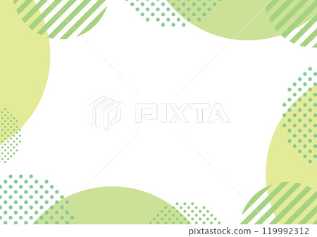 圓點框架黃綠色幾何 圓點框架黃綠色幾何 119992312