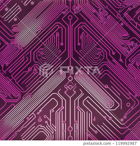 Repeated seamless base illustration material in pink 119992987
