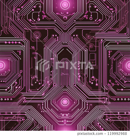 Repeated seamless base illustration material in pink 119992988