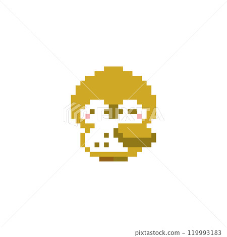 眨眼貓頭鷹的像素藝術 119993183