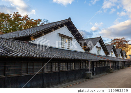 Sankyo Souko surrounded by autumn leaves 119993259