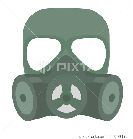 Gas mask illustration 119993593