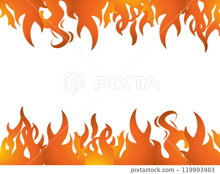 Gradient color fire, flame, blazing, burning image background frame - Vector Graphics Gradient color fire, flame, blazing, burning image background frame - Vector Graphics 119993983