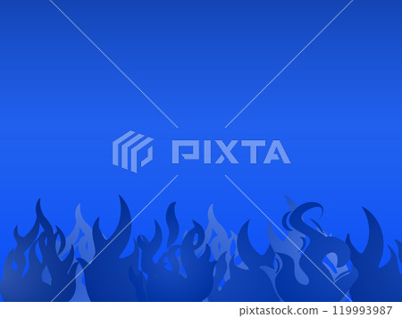Gradient color blue fire, flame, blazing, burning image background frame - Vector Graphics Gradient color blue fire, flame, blazing, burning image background frame - Vector Graphics 119993987