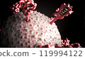 3D Rendering of mRNA Vaccine Interaction with Virus 119994122