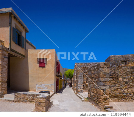 Archaeological settlement (Spinalonga, Crete, Greece) 119994444