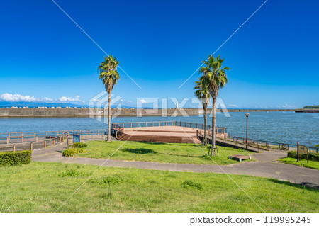 從燒津市水上樂園魚船展望台看到的風景（靜岡縣） 119995245