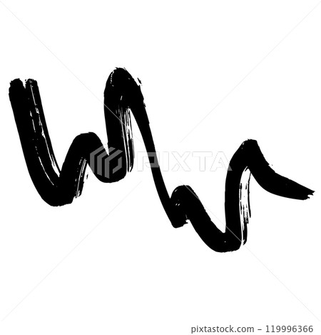 Dry Brush Grunge Wave Stroke Texture Dry Brush Grunge Wave Stroke Texture 119996366
