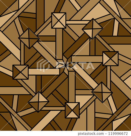 Colorful pattern. template for murals, wallpapers, roasters, covers and interior design. Mosaic of colored harmonious shapes 119996672