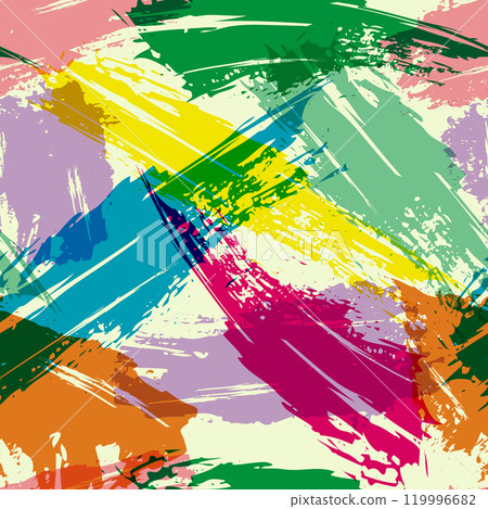 Seamless abstract background with patches of colored paint. Template for textures, textiles, wallpapers, screensavers, covers and creative ideas 119996682