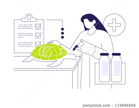Lead marine conservation project abstract concept vector illustration. 119996898