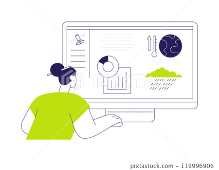 Create climate predictions abstract concept vector illustration. Create climate predictions abstract concept vector illustration. 119996906