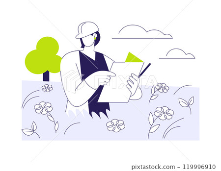 Study ecosystem biodiversity abstract concept vector illustration. Study ecosystem biodiversity abstract concept vector illustration. 119996910