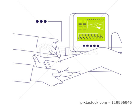 Vein removal abstract concept vector illustration. 119996946