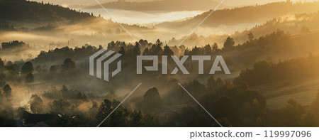 Morning mountain landscape 119997096